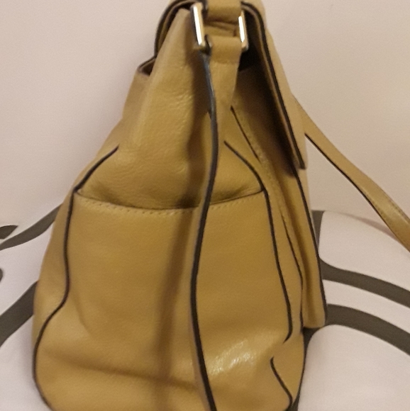 Michael Kors Pebble Leather Satchel Tan Handbag - Picture 7 of 16